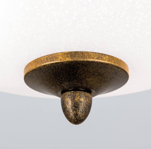 ORION Lampa sufitowa Luca, możliwość ściemniania, brązowy / rdzawy, salon / jadalnia, metal, dworkowy / rustykalny