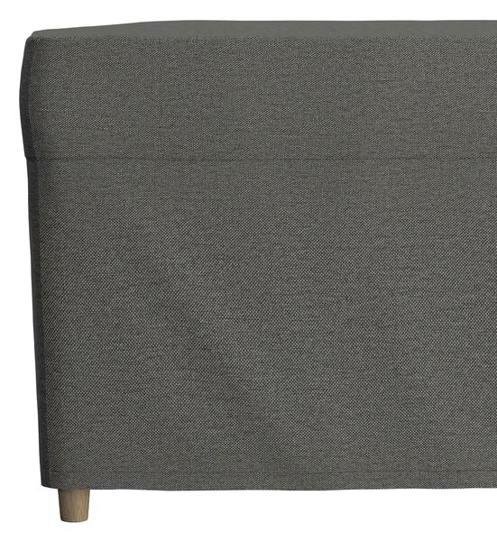 Pokrowiec na podnóżek Strandmon kolor szary tkanina strukturalna