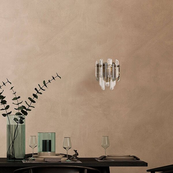 Maytoni Kinkiet Flare, możliwość ściemniania, aluminiowy / szary / cynkowy, salon / jadalnia, nowoczesny