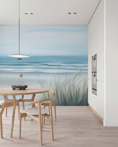 Fototapety Krajobraz z dziką plażą w stylu malarstwa olejnego, Fototapety Natura, w02869 : Uwalls.pl