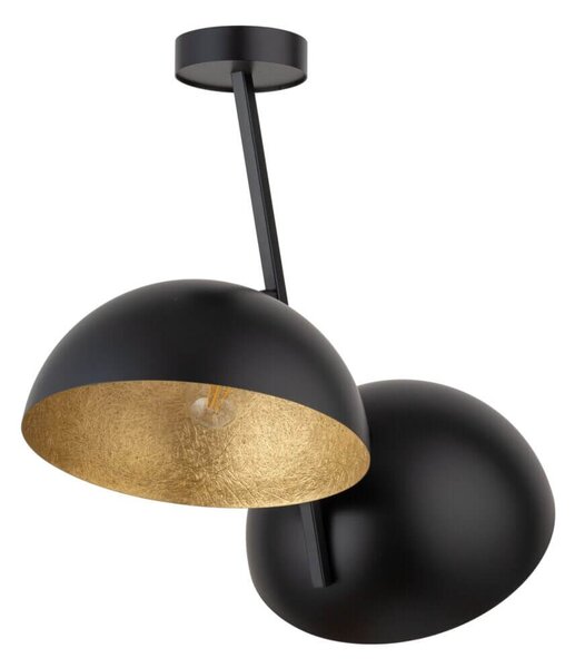 Sufitowa lampa 2-punktowa Sfera kopuły czarne złote - czarny || złoty