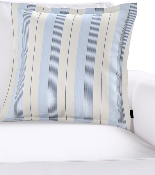 Poszewka Mona na poduszkę kolor niebieski tkanina strukturalna, wzorzysta
