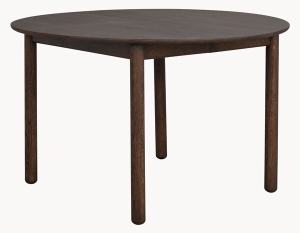 Rozkładany okrągły stół do jadalni z drewna dębowego Derrymore, Ø 120 cm