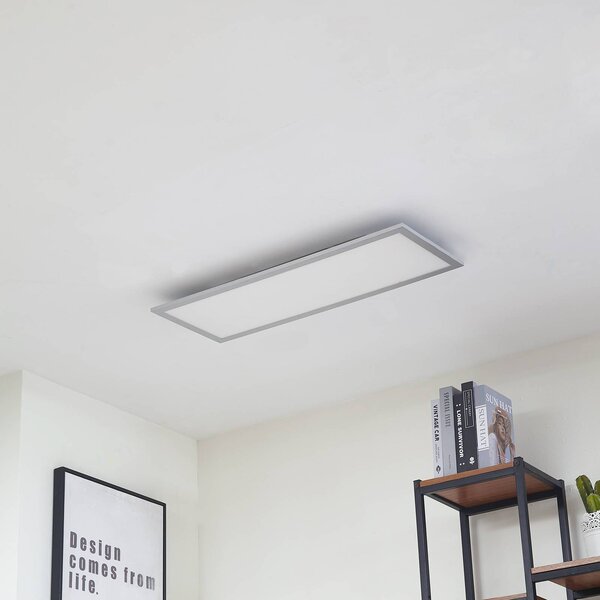 Lampa sufitowa LED Lyndra Arcchio, możliwość ściemniania, aluminiowy / szary / cynkowy, salon / jadalnia, aluminium, nowoczesny