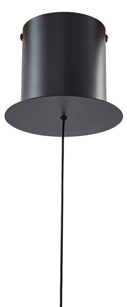 Lampa wisząca szklana Joran Lucande, biały / opal, salon / jadalnia, szkło, nowoczesny
