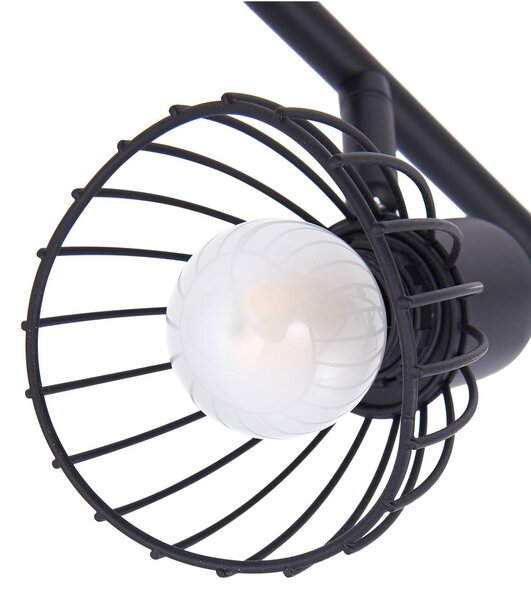 Lampa sufitowa Piena Lindby, możliwość ściemniania, czarny, salon / jadalnia, metal, nowoczesny