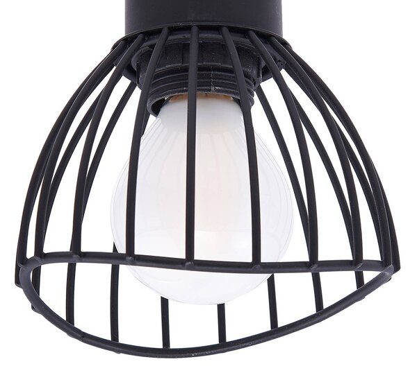Lampa sufitowa Piena Lindby, możliwość ściemniania, czarny, salon / jadalnia, metal, nowoczesny