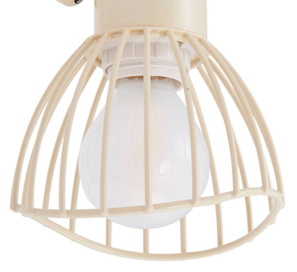 Lampa sufitowa Piena Lindby, możliwość ściemniania, kremowy / amber, salon / jadalnia, metal, nowoczesny