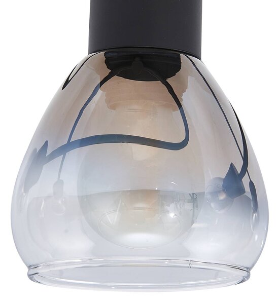 Lampa sufitowa Pendura Lindby, możliwość ściemniania, aluminiowy / szary / cynkowy, salon / jadalnia, szkło, nowoczesny