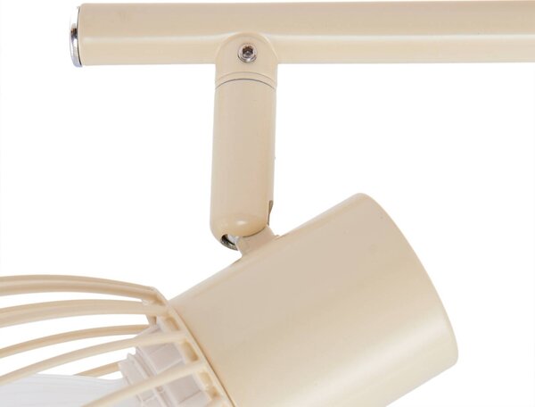 Lampa sufitowa Piena Lindby, możliwość ściemniania, kremowy / amber, salon / jadalnia, metal, nowoczesny