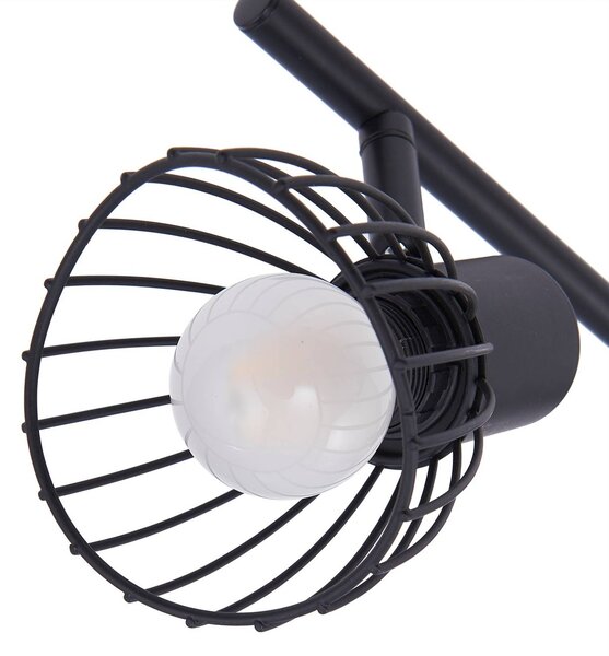 Lampa sufitowa Piena Lindby, możliwość ściemniania, czarny, salon / jadalnia, metal, nowoczesny