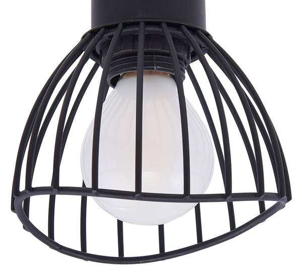 Lampa sufitowa Piena Lindby, możliwość ściemniania, czarny, salon / jadalnia, metal, nowoczesny