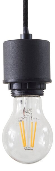 Lampa wisząca szklana Hildur Lindby, możliwość ściemniania, aluminiowy / szary / cynkowy, salon / jadalnia, szkło