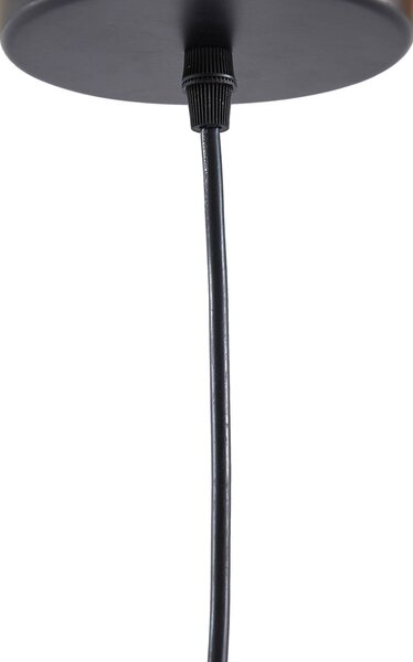 Lampa wisząca Rasmina Lucande, możliwość ściemniania, jasne drewno, salon / jadalnia, bambus, dworkowy / rustykalny