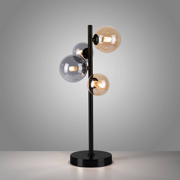 Paul Neuhaus Lampa stołowa Popsicle, czarny, salon / jadalnia, metal, nowoczesny