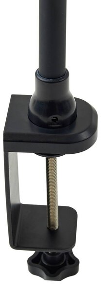 Lampka z klipsem Nilay Lindby, możliwość ściemniania, czarny, biuro, metal, nowoczesny