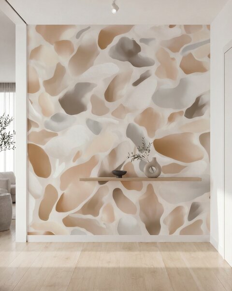 Fototapety Abstrakcyjna faktura naturalnego lastryko w jasnych odcieniach, Fototapeta Terrazzo, w09933 : Uwalls.pl