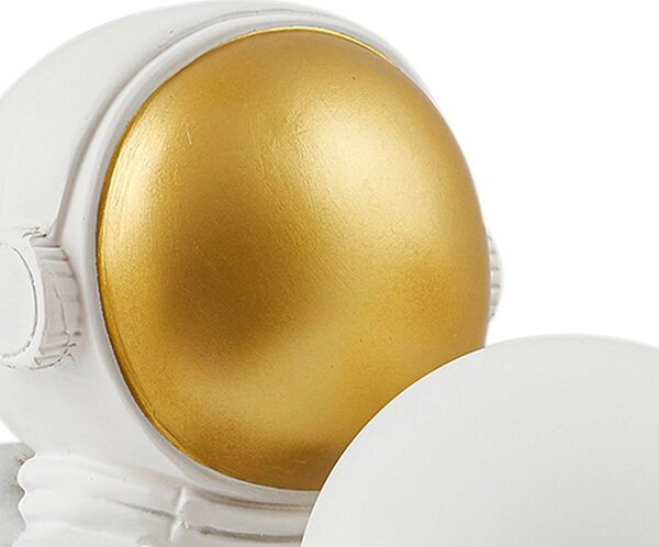 Lampa stołowa Kosmo Lindby, biały / opal, salon / jadalnia, ceramika, młodzieżowy