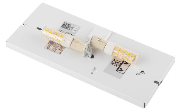 Kinkiet Haga Nowodvorski Lighting, możliwość ściemniania, mosiężny / złoty, salon / jadalnia, aluminium, nowoczesny