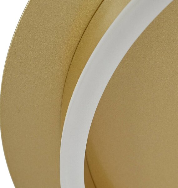Lampa sufitowa LED Kunis Lindby, mosiężny / złoty, salon / jadalnia, tworzywo sztuczne, nowoczesny