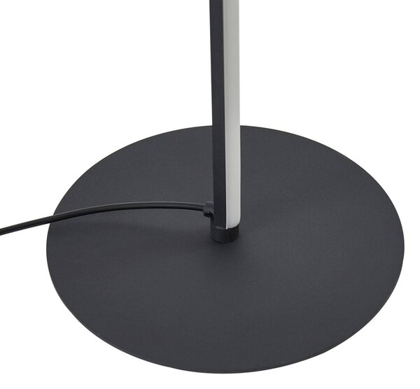 Lampa stojąca LED Pajaro Lindby, możliwość ściemniania, czarny, salon / jadalnia, metal, nowoczesny