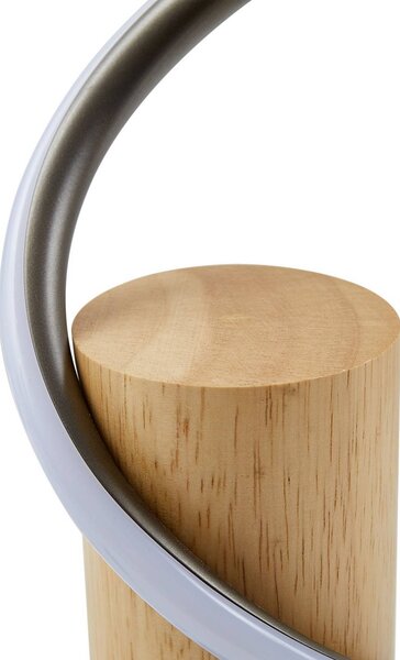 Lampa stojąca LED Spiraali Lindby, aluminiowy / szary / cynkowy, salon / jadalnia, aluminium, dworkowy / rustykalny