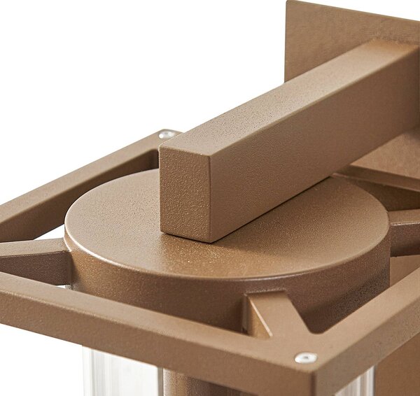 Lampa zewnętrzna z czujnikiem ruchu Ferda Lucande, możliwość ściemniania, brązowy / rdzawy, aluminium, nowoczesny