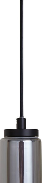 Lampa wisząca Savete Lucande, aluminiowy / szary / cynkowy, salon / jadalnia, szkło, nowoczesny