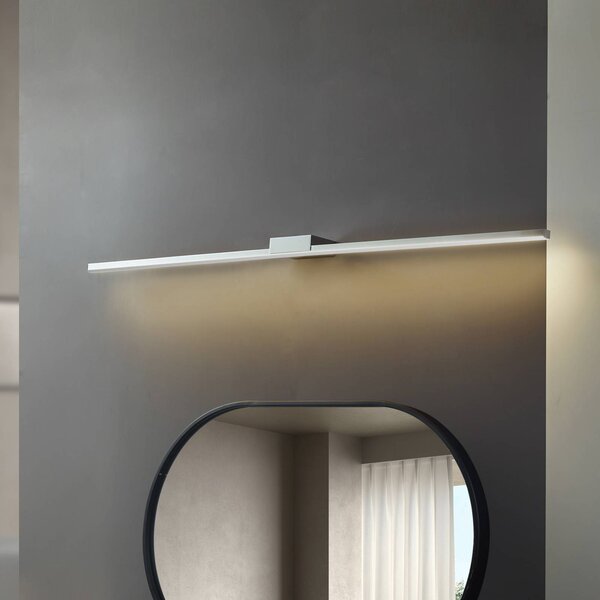 Kinkiet Kivana Lucande, chromowy / srebrny, łazienka, aluminium, nowoczesny