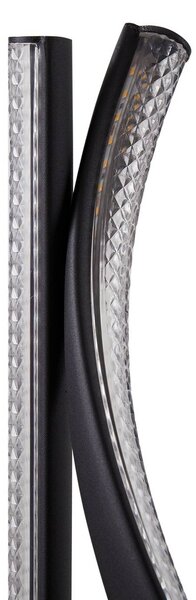 Lampa stojąca LED Rodado Lucande, czarny, salon / jadalnia, aluminium, nowoczesny