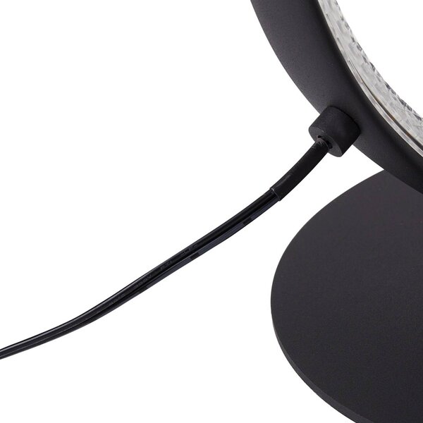 Lampa stojąca LED Rodado Lucande, czarny, salon / jadalnia, aluminium, nowoczesny