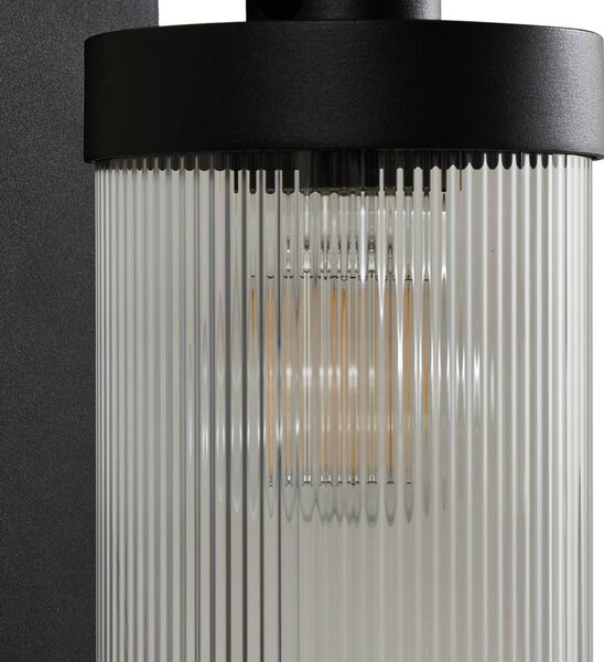 Lampa zewnętrzna z czujnikiem ruchu Yrene Lindby, możliwość ściemniania, czarny, aluminium, nowoczesny