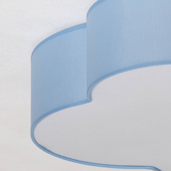 Lampa sufitowa Cloud TK Lighting, możliwość ściemniania, niebieski, pokój dziecięcy, tkanina / materiał / jedwab, młodzieżowy