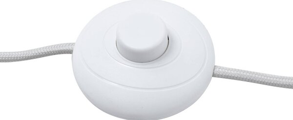 Lampa łukowa - lampa stojąca Valdorin Lindby, kremowy / amber, salon / jadalnia, papier / lunolit / lunopal, dworkowy / rustykalny
