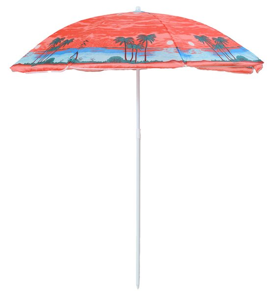 Parasol PALM BEACH 180 cm, czerwony
