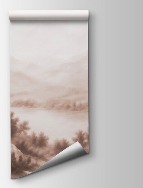Fototapeta Krajobraz z drzewami i jeziorem, Fototapety Natura, Popularne Fototapety, t00862v1 - Tapeko.pl