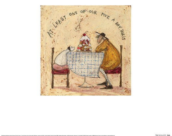 Druk artystyczny Sam Toft - At Least One Of Our Five A Day Doris