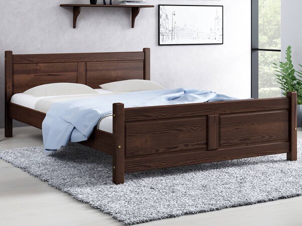 Łóżko drewniane Lena 160x200 orzech