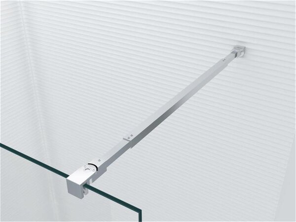 Glaszentrum Hagen - Drążek stabilizujący - Flex - 850-1500 mm - do ściany prysznica i kabiny prysznicowej