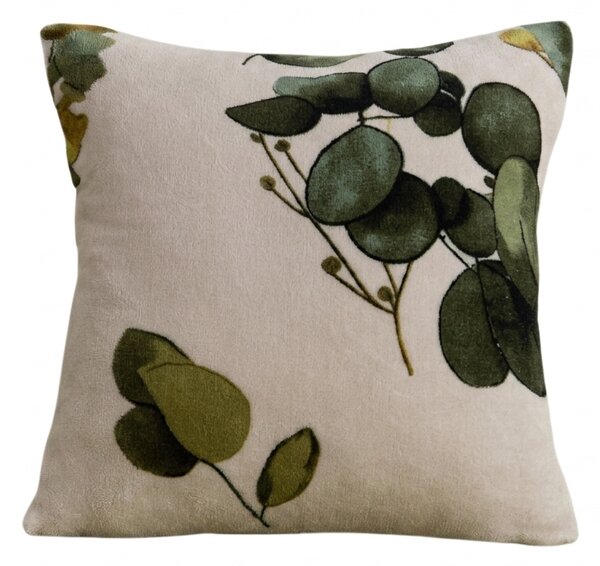 Dwustronna poszewka na poduszkę DUO SENSE EUCALIA 45x45 cm mikroplusz/flanela, kolorowy