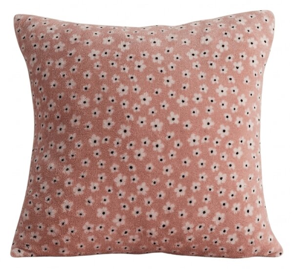 Dwustronna poszewka na poduszkę DUO SENSE DAISELLE 45x45 cm mikroplusz/flanela, różowy