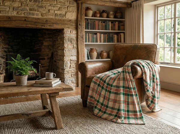 Mikropluszowy koc WINTER PLAID, kolorowy Rozmiar: 150 x 200 cm