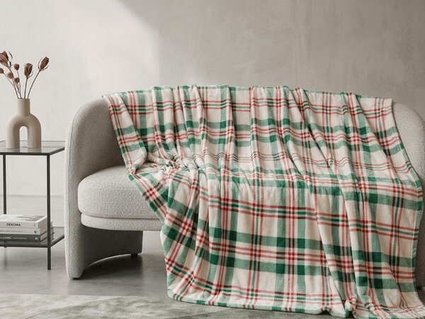 Mikropluszowy koc WINTER PLAID, kolorowy Rozmiar: 150 x 200 cm