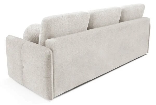 Sofa PURE Rozkładana Dwuosobowa Kremowa Boucle Nowoczesna