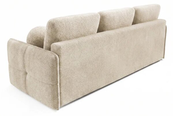 Sofa PURE Rozkładana Dwuosobowa Beżowa Boucle Nowoczesna