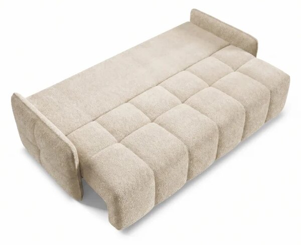 Sofa PURE Rozkładana Dwuosobowa Beżowa Boucle Nowoczesna