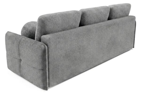Sofa PURE Rozkładana Dwuosobowa Ciemnoszara Boucle Nowoczesna