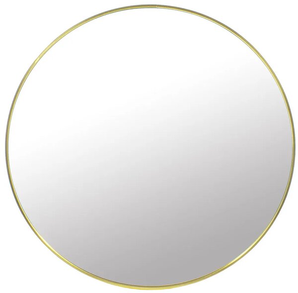 Złote lustro w aluminiowej ramie 50 cm N7-M09