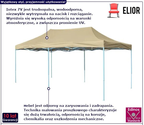 Składany namiot kremowy G3-L70