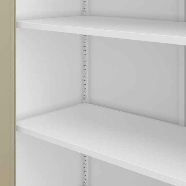 Szafa metalowa z witryną biała / dąb sonoma: Eco Design AMELIA, 900 x 1850 x 400 mm